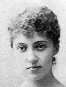 Closeup of Jeanne de Vietinghoff as young woman